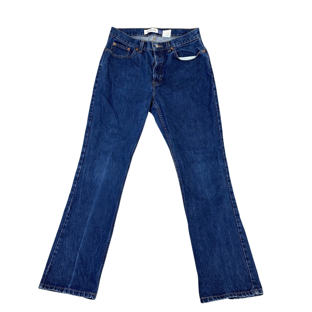 Vintage Gap Boot Cut Jeans Dark Wash Denim 100% Cotton Size 30 Regular Women